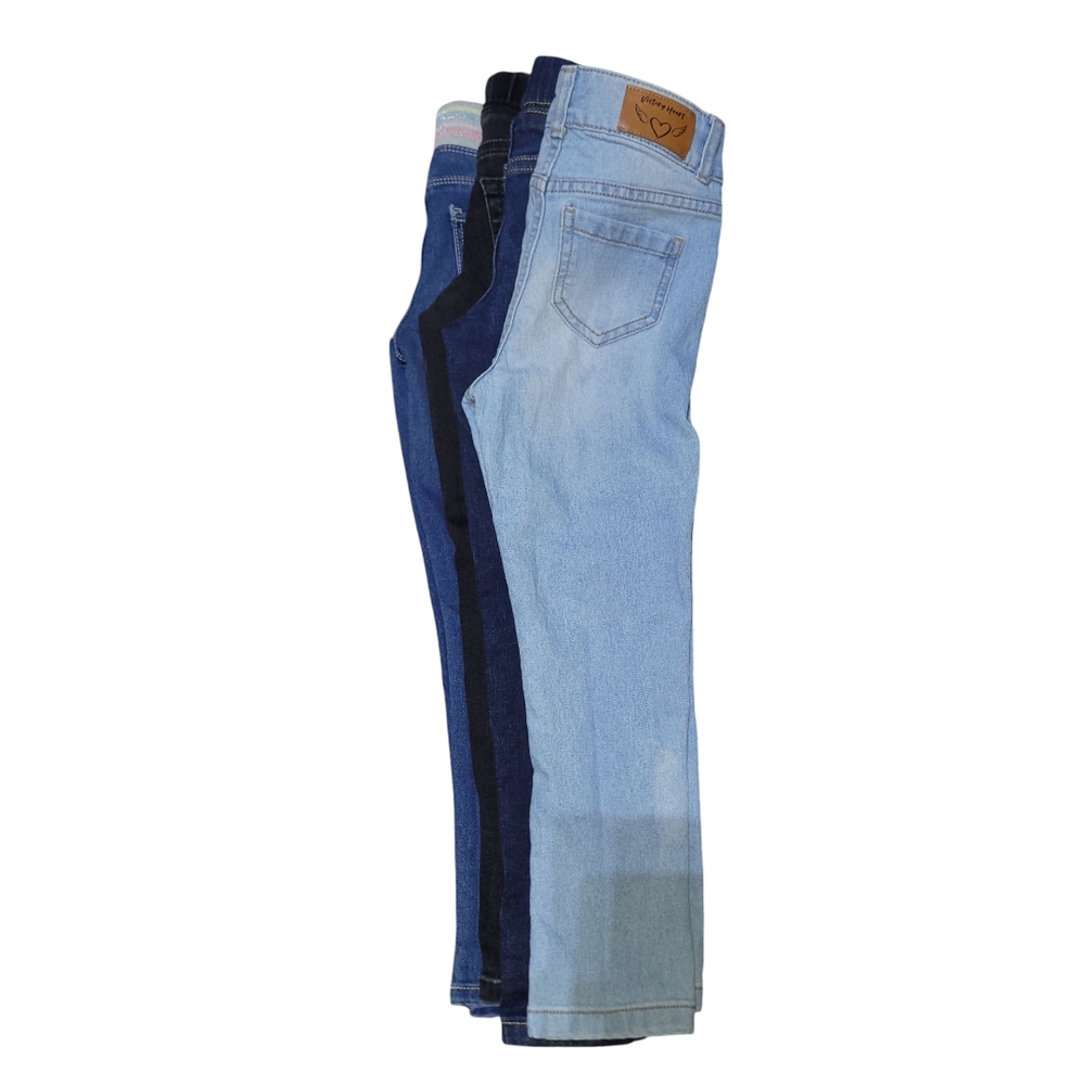 Bundle Of 4 Pants, Size 6, Cat & Jack, Victory, Blue Ink - Picture 2 of 14